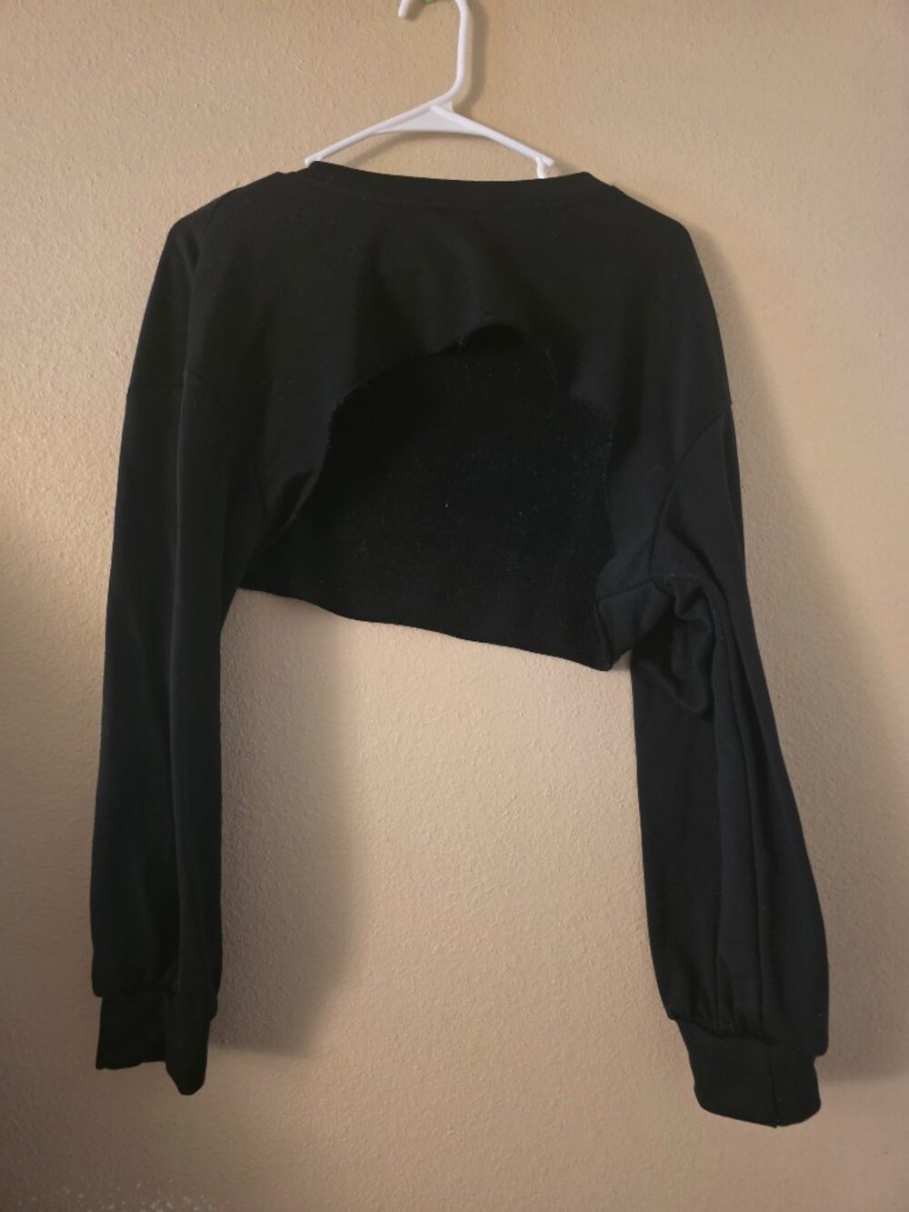 Shein Size 2X Black Bolero Sweatshirt